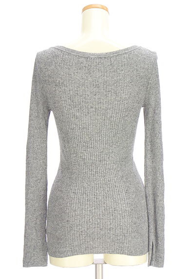 LOUNIE（ルーニィ）の古着「ストレッチ薄手リブニット（ニット）」大画像２へ