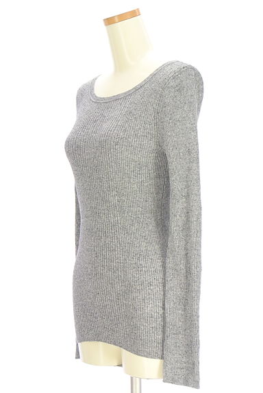 LOUNIE（ルーニィ）の古着「ストレッチ薄手リブニット（ニット）」大画像３へ