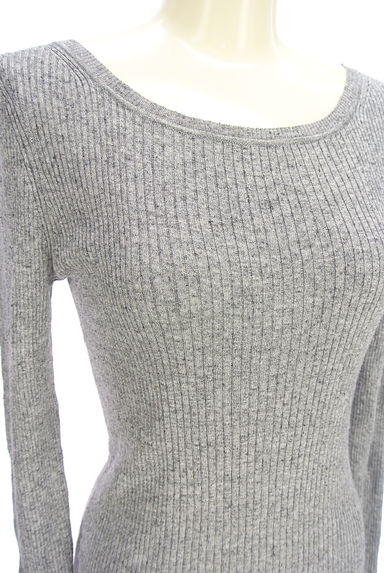 LOUNIE（ルーニィ）の古着「ストレッチ薄手リブニット（ニット）」大画像４へ