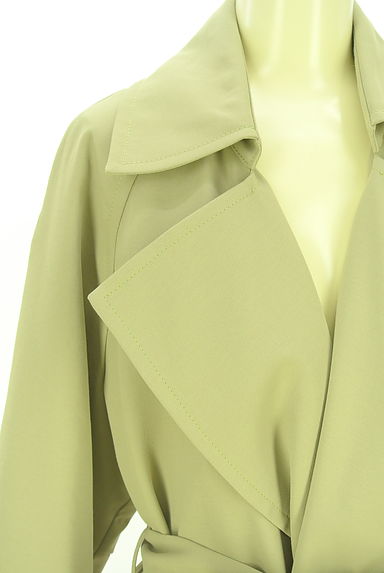 LOUNIE（ルーニィ）の古着「ベルト付きカラーロングトレンチコート（トレンチコート）」大画像４へ