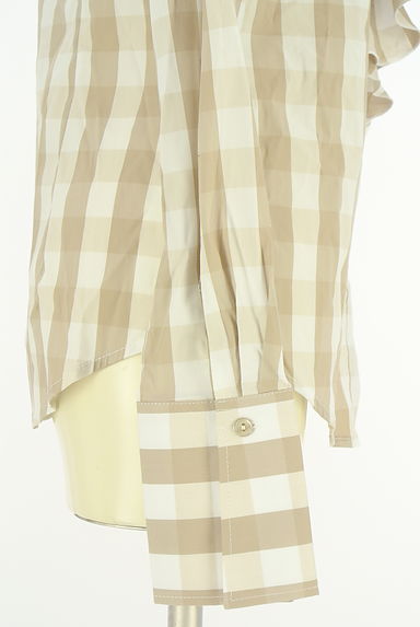 NARA CAMICIE（ナラカミーチェ）の古着「フリルチェックブラウス（ブラウス）」大画像５へ