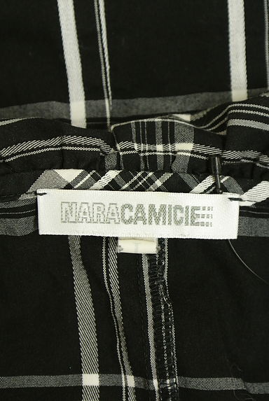 NARA CAMICIE（ナラカミーチェ）の古着「7分袖チェックフリルブラウス（ブラウス）」大画像６へ