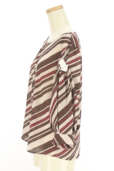 NARA CAMICIE（ナラカミーチェ）の古着「タックボリューム7分袖シフォンブラウス（カットソー・プルオーバー）」大画像４へ