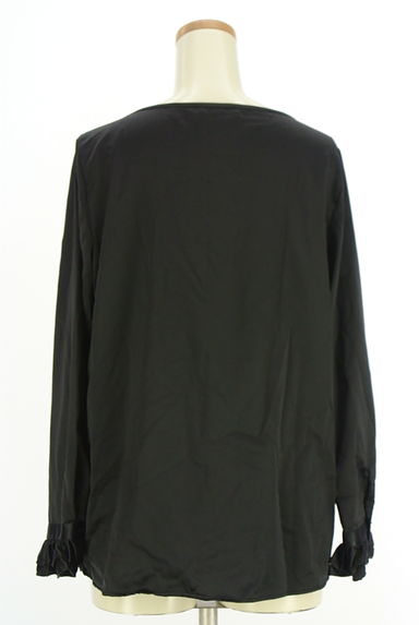 NARA CAMICIE（ナラカミーチェ）の古着「フロントフリル光沢ブラウス（カットソー・プルオーバー）」大画像２へ