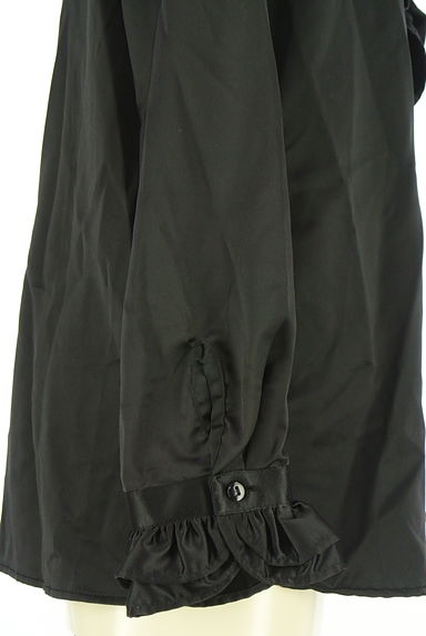 NARA CAMICIE（ナラカミーチェ）の古着「フロントフリル光沢ブラウス（カットソー・プルオーバー）」大画像５へ