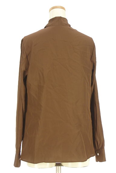 NARA CAMICIE（ナラカミーチェ）の古着「ドレープ光沢ブラウス（カットソー・プルオーバー）」大画像２へ