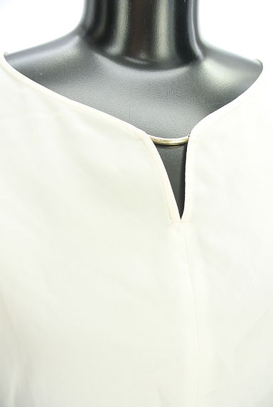 Stola.（ストラ）の古着「ゴールドバー付きシアーブラウス（カットソー・プルオーバー）」大画像４へ
