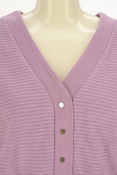 Stola.（ストラ）の古着「Vネックリブカーディガン（カーディガン・ボレロ）」大画像４へ