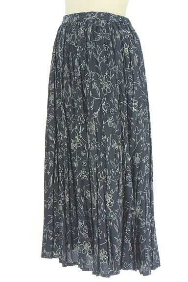 Stola.（ストラ）の古着「花柄シワ加工ミモレスカート（ロングスカート・マキシスカート）」大画像３へ