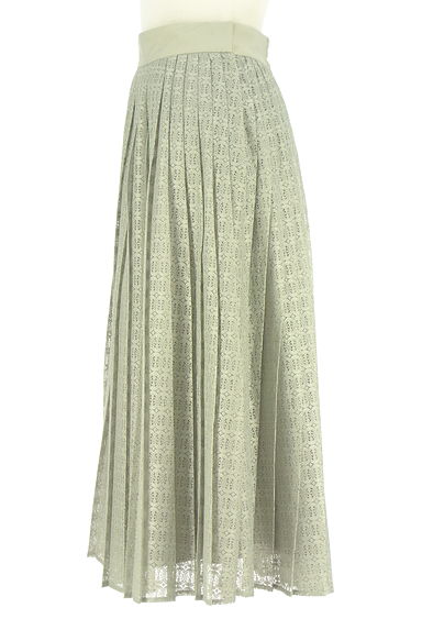 Stola.（ストラ）の古着「総レースプリーツミモレスカート（ロングスカート・マキシスカート）」大画像３へ