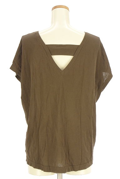 PLST（プラステ）の古着「バックオープンフレンチスリーブニット（ニット）」大画像２へ