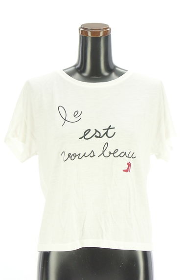 Reflect（リフレクト）の古着「プリント&刺繍ロゴ　フレンチスリーブTシャツ（Ｔシャツ）」大画像１へ