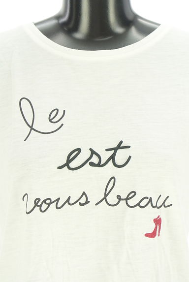 Reflect（リフレクト）の古着「プリント&刺繍ロゴ　フレンチスリーブTシャツ（Ｔシャツ）」大画像４へ