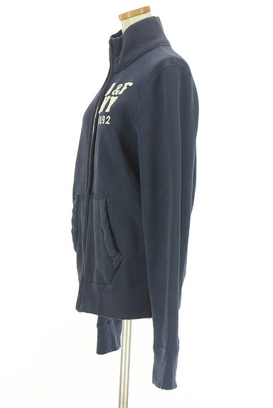 Abercrombie&Fitch（アバクロンビーアンドフィッチ）の古着「ロゴワッペン裏起毛スウェットカーデ（スウェット・パーカー）」大画像３へ