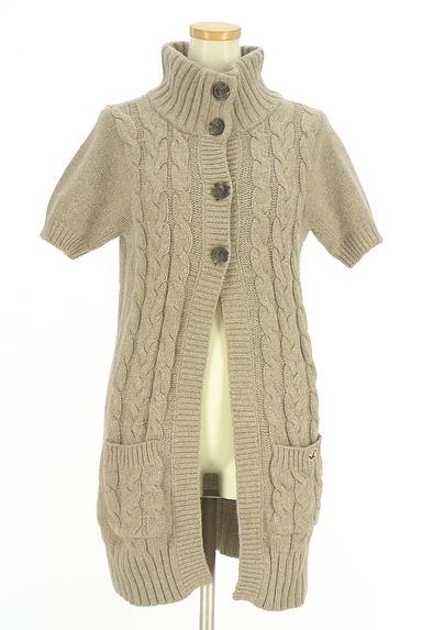 Hollister Co.（ホリスター）の古着「ハイネックケーブル編みニットカーディガン（カーディガン・ボレロ）」大画像１へ