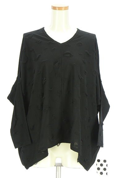 antiqua（アンティカ）の古着「フロントドットワイドカットソー（カットソー・プルオーバー）」大画像１へ