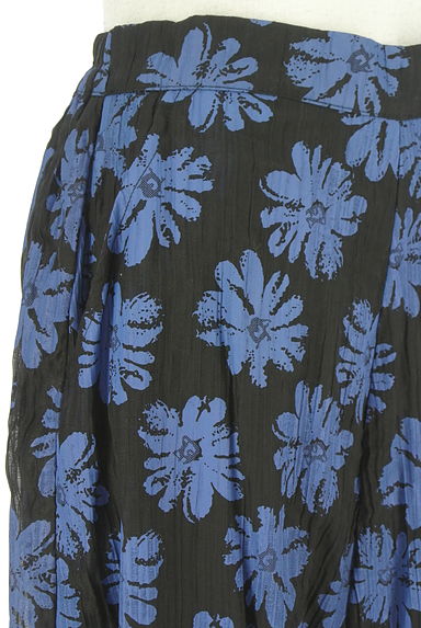 antiqua（アンティカ）の古着「シワ加工花柄ワイドパンツ（パンツ）」大画像４へ