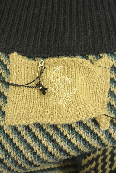 OSMOSIS（オズモーシス）の古着「チェック柄ロングニットカーディガン（カーディガン・ボレロ）」大画像６へ