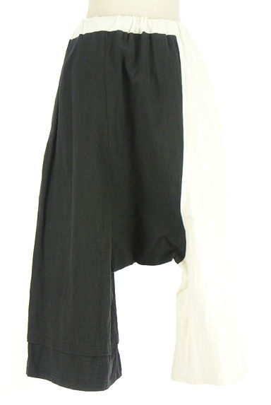 antiqua（アンティカ）の古着「バイカラーミモレ丈サルエルパンツ（パンツ）」大画像２へ