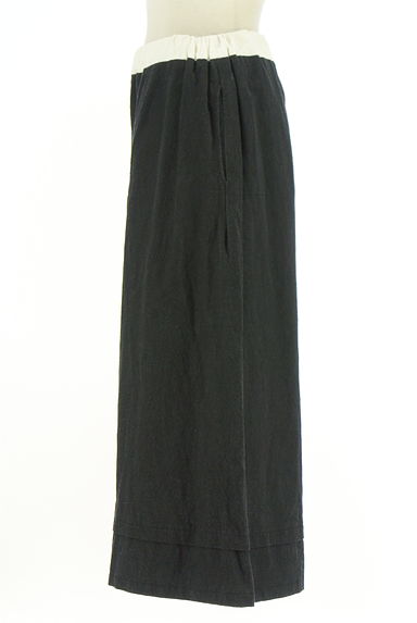 antiqua（アンティカ）の古着「バイカラーミモレ丈サルエルパンツ（パンツ）」大画像３へ