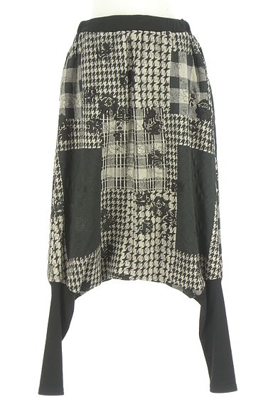 antiqua（アンティカ）の古着「チェック×花柄サルエルパンツ（パンツ）」大画像１へ