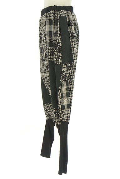 antiqua（アンティカ）の古着「チェック×花柄サルエルパンツ（パンツ）」大画像３へ