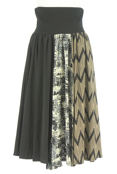 antiqua（アンティカ）の古着「patterntorso 柄切替ボリュームミモレスカート（スカート）」大画像１へ