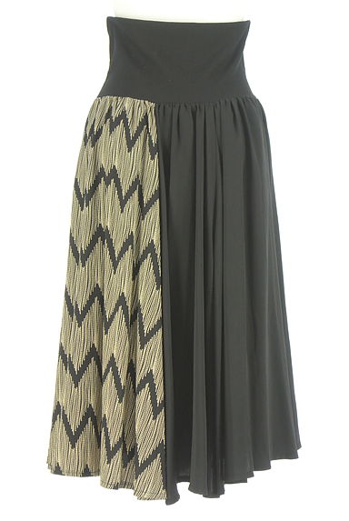 antiqua（アンティカ）の古着「patterntorso 柄切替ボリュームミモレスカート（スカート）」大画像２へ