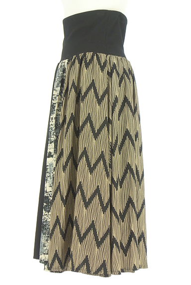 antiqua（アンティカ）の古着「patterntorso 柄切替ボリュームミモレスカート（スカート）」大画像３へ