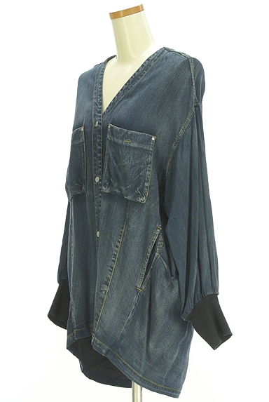 ayane（アヤン）の古着「デニムカーディガン（ブラウス）」大画像３へ