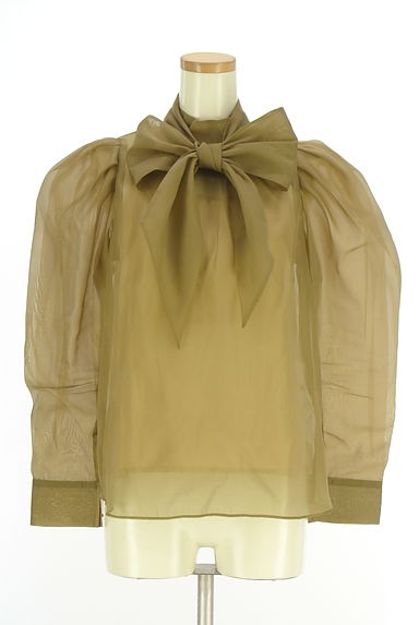 Lily Brown（リリーブラウン）の古着「ボウタイシアーカットソー（カットソー・プルオーバー）」大画像１へ