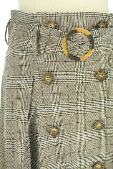 dazzlin（ダズリン）の古着「ミディ丈グレンチェック柄フレアスカート（スカート）」大画像４へ