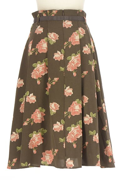 dazzlin（ダズリン）の古着「ミモレ丈花柄タックフレアスカート（スカート）」大画像２へ