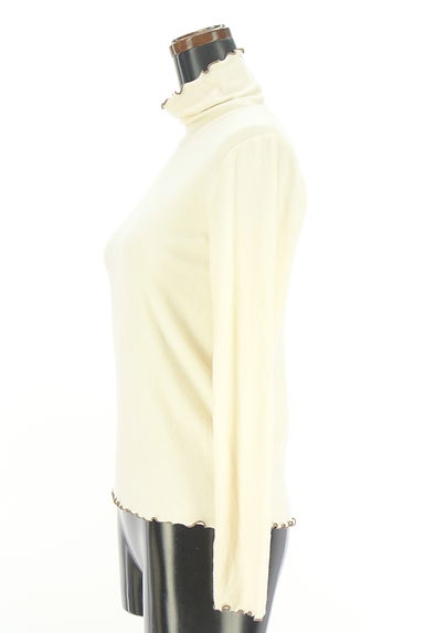 LE SOUK HOLIDAY（ルスークホリデー）の古着「メロウフリル起毛ハイネックカットソー（カットソー・プルオーバー）」大画像３へ