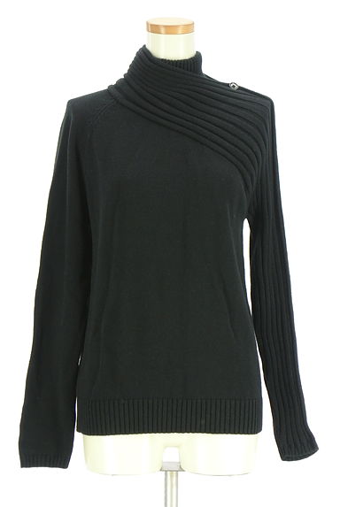 ADOLFO DOMINGUEZ（アドルフォドミンゲス）の古着「アシンメトリーハイネックニットトップス（ニット）」大画像１へ