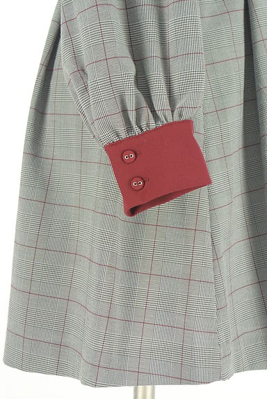 jouetie（ジュエティ）の古着「ベルト付きグレンチェック膝丈シャツワンピ（ワンピース・チュニック）」大画像５へ