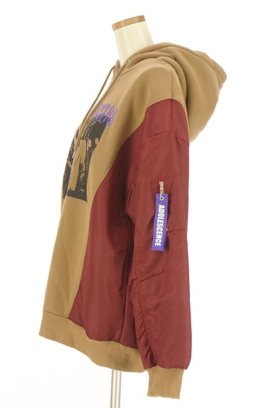 jouetie（ジュエティ）の古着「異素材切替裏起毛パーカー（スウェット・パーカー）」大画像３へ