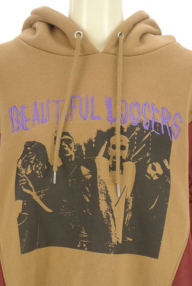 jouetie（ジュエティ）の古着「異素材切替裏起毛パーカー（スウェット・パーカー）」大画像４へ