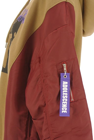 jouetie（ジュエティ）の古着「異素材切替裏起毛パーカー（スウェット・パーカー）」大画像５へ