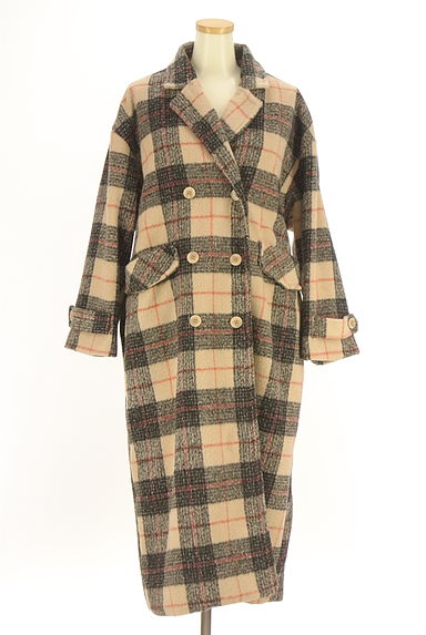 jouetie（ジュエティ）の古着「ドッキングベルトチェックロングコート（コート）」大画像１へ