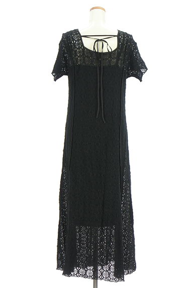 Kastane（カスタネ）の古着「透かし編みロングニットワンピース（ワンピース・チュニック）」大画像２へ