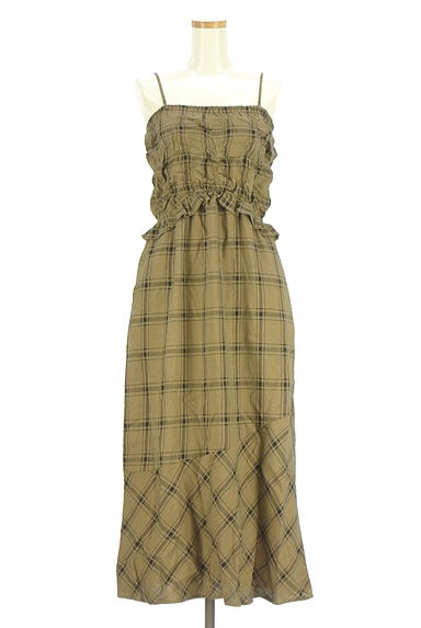 Kastane（カスタネ）の古着「チェック柄キャミロングワンピース（キャミワンピース）」大画像１へ