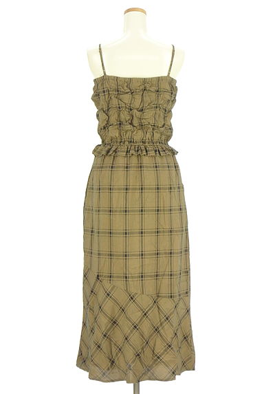 Kastane（カスタネ）の古着「チェック柄キャミロングワンピース（キャミワンピース）」大画像２へ