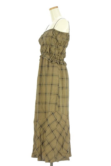 Kastane（カスタネ）の古着「チェック柄キャミロングワンピース（キャミワンピース）」大画像３へ