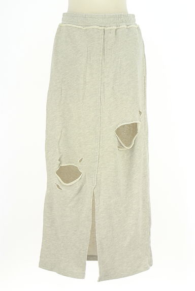 Kastane（カスタネ）の古着「ダメージ加工スウェットロングスカート（ロングスカート・マキシスカート）」大画像１へ