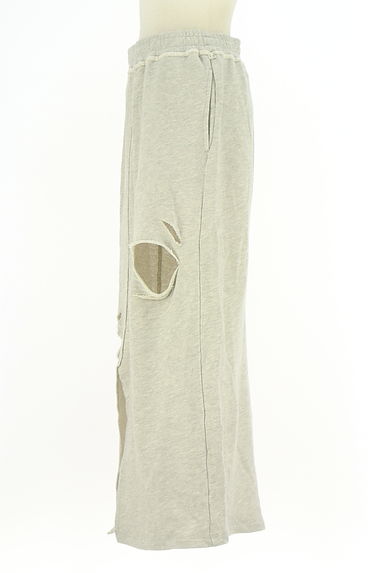 Kastane（カスタネ）の古着「ダメージ加工スウェットロングスカート（ロングスカート・マキシスカート）」大画像３へ