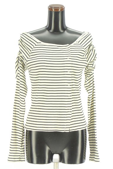 Kastane（カスタネ）の古着「シャーリングパワーショルダーリブカットソー（カーディガン・ボレロ）」大画像１へ