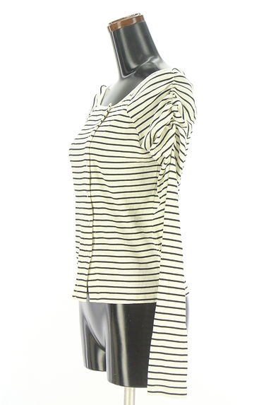 Kastane（カスタネ）の古着「シャーリングパワーショルダーリブカットソー（カーディガン・ボレロ）」大画像３へ