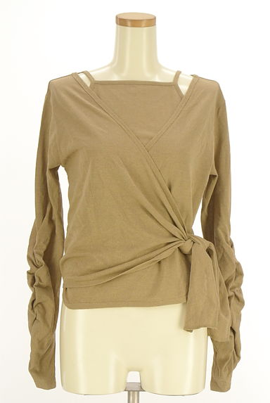 Kastane（カスタネ）の古着「キャミ付きカシュクールニットカーディガン（ニット）」大画像１へ