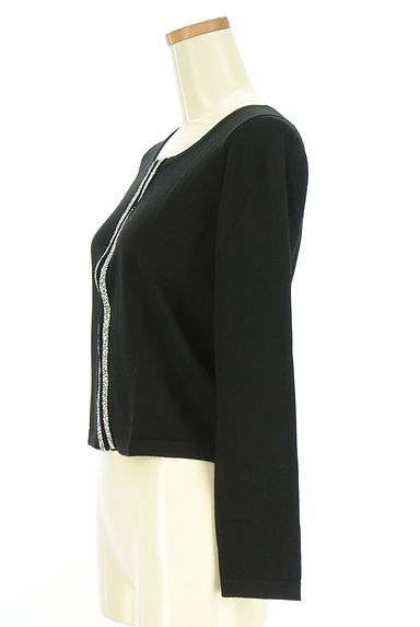 green label relaxing（グリーンレーベル リラクシング）の古着「ラインストーンラインニットカーディガン（カーディガン・ボレロ）」大画像３へ